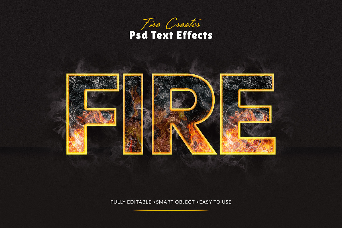 Editable Fire Text Effects, a Layer Style Add-On by MRI STUDIO (Photo 7 of 11)