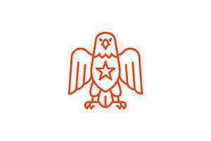 Patriot Eagle Graphic Element, a Branding & Logo Template by Vectorium Studio