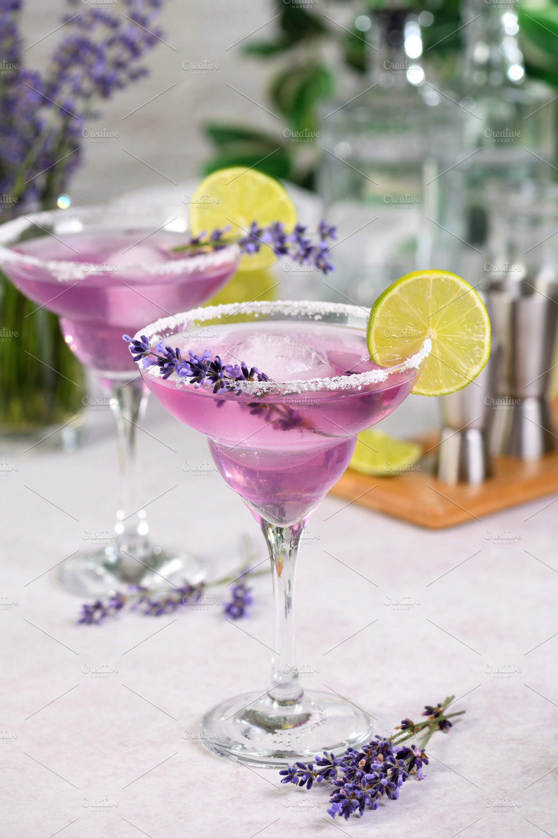 Lavender Margarita Cocktail, a Food & Drink Photo by Apolonia