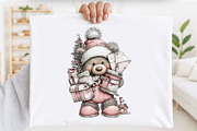 Whimsical Christmas Teddy Clipart, an Animal Illustration by SVGArt (Thumbnail 2 of 5)