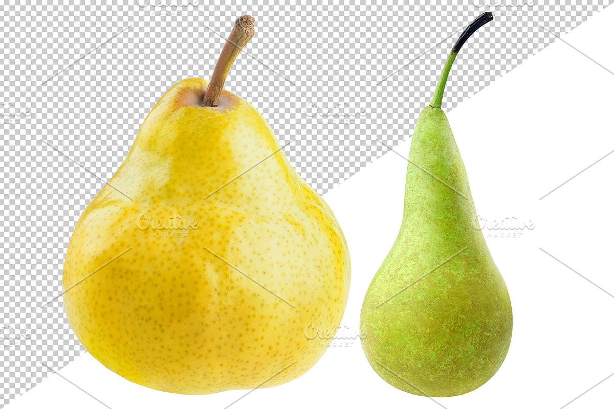 12 pears of different colors, an Object Graphic by Fruits+Veggies