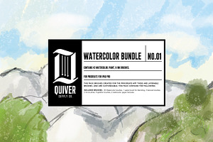 Watercolor Brush Bundle