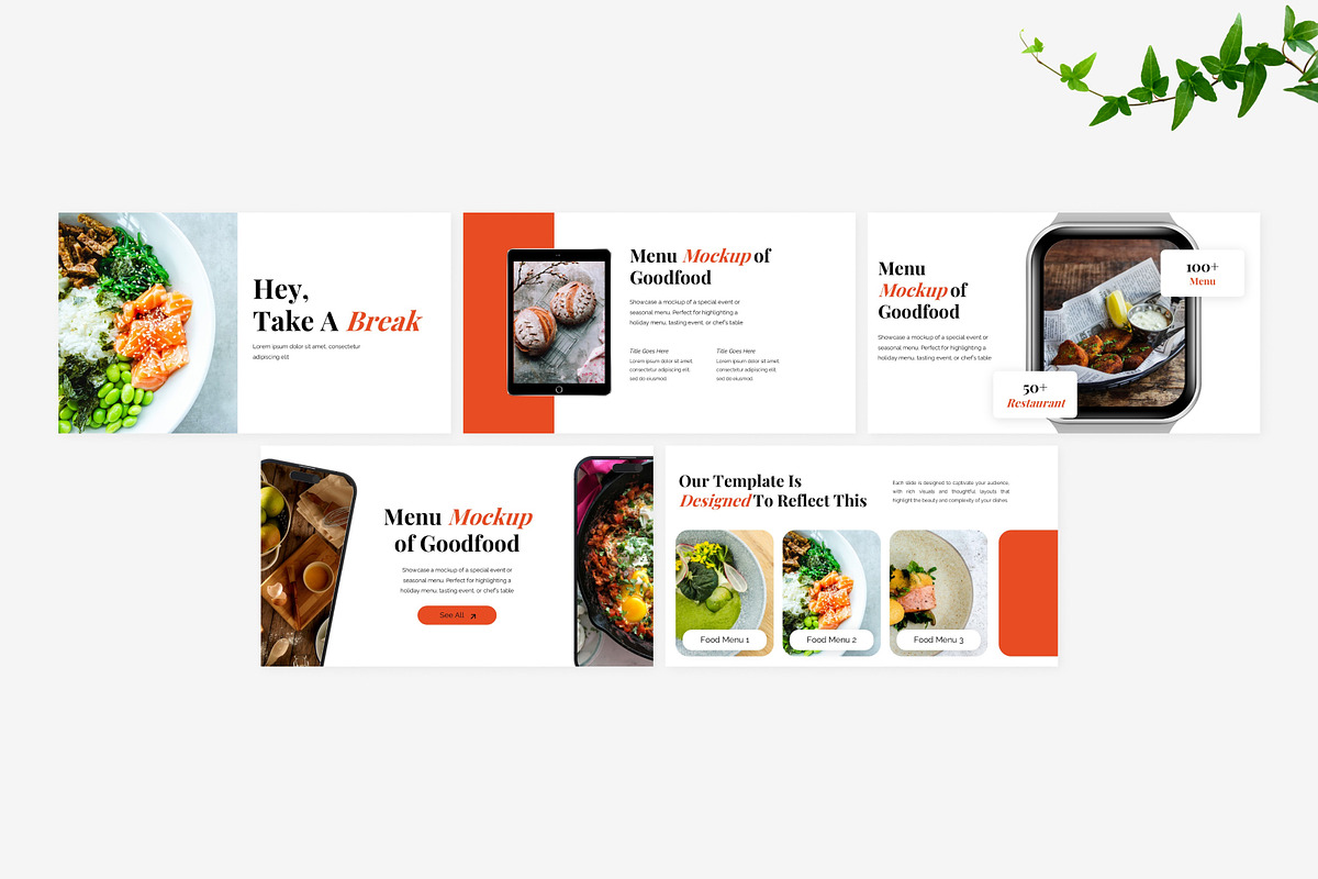 Good Food Menu Powerpoint Template, a Presentation Template by Eklip Studio (Photo 4 of 6)