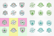 Awesome Cannabis Logotype Templates, a Branding & Logo Template by Ckybe's Corner (Thumbnail 2 of 6)