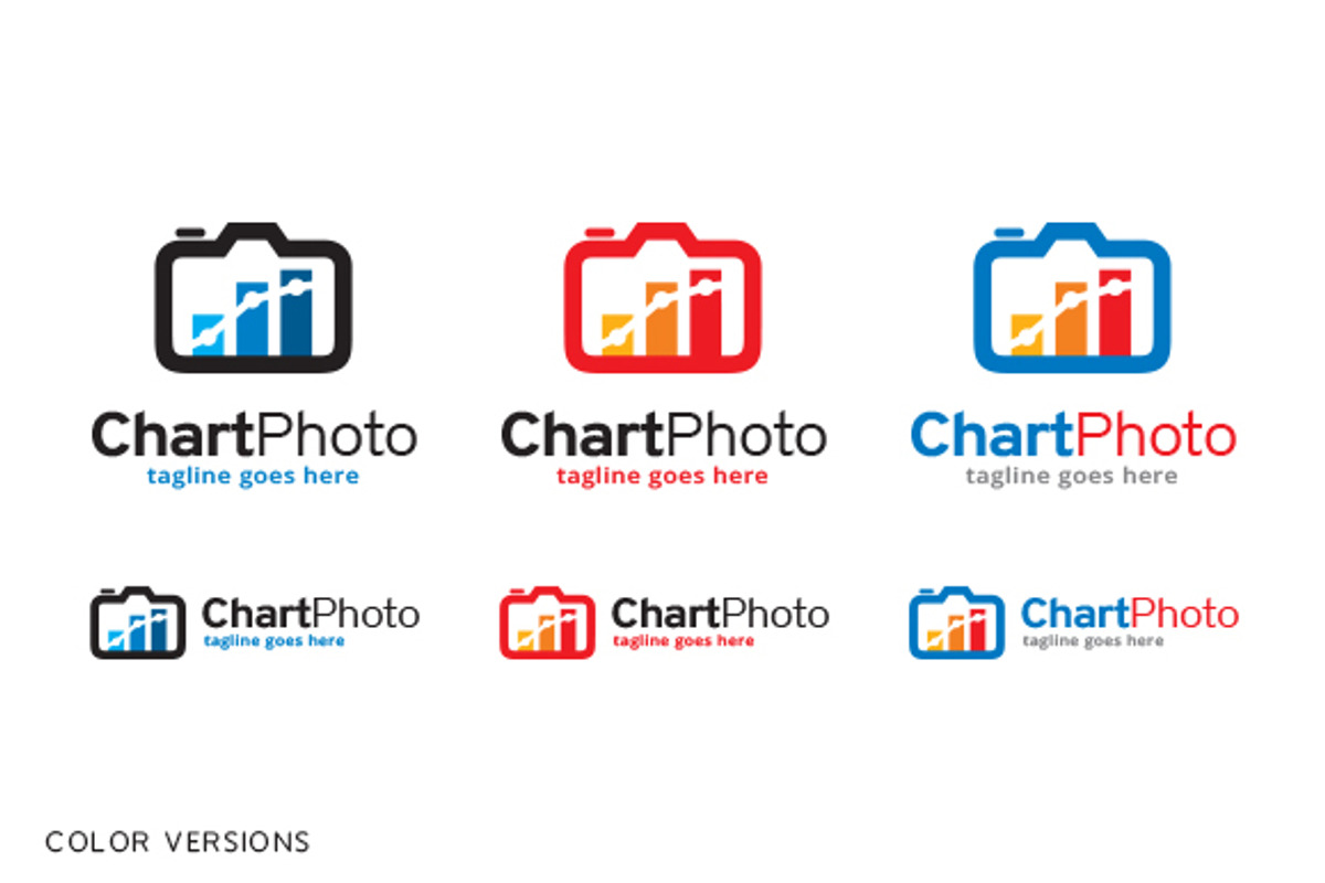 Chart Photo Logo Template, a Branding & Logo Template by gunaonedesign