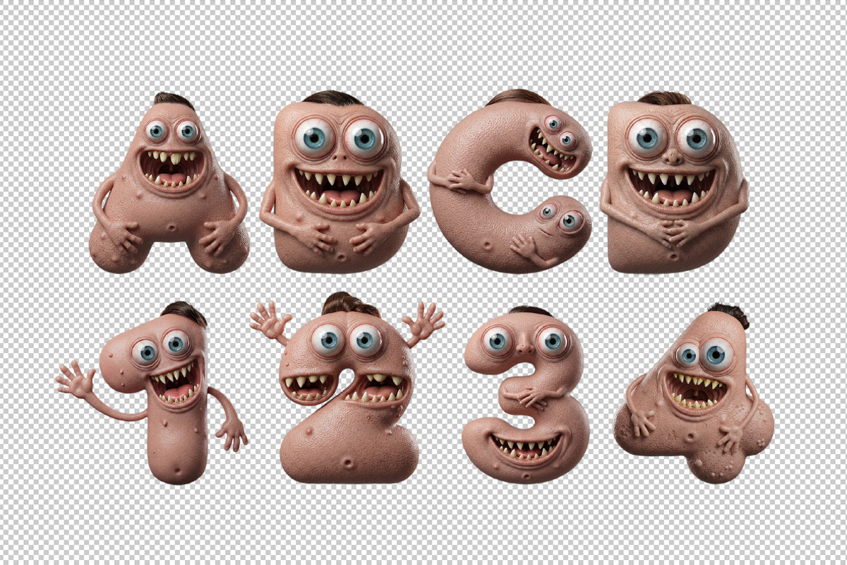 Gobble Monster Font, a Sans Serif Font by Handmadefont (Photo 12 of 12)