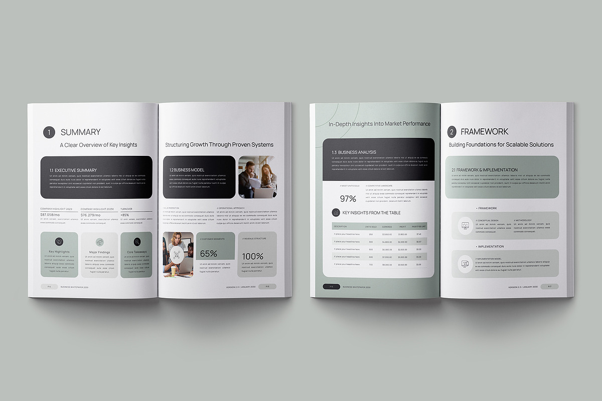 Modern White Paper Template, a Brochure Template by Designsoul14 (Photo 7 of 17)
