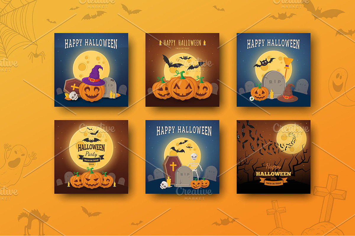Halloween Ultimate Pack, a Decorative Illustration by Chuhastock (Photo 8 of 22)