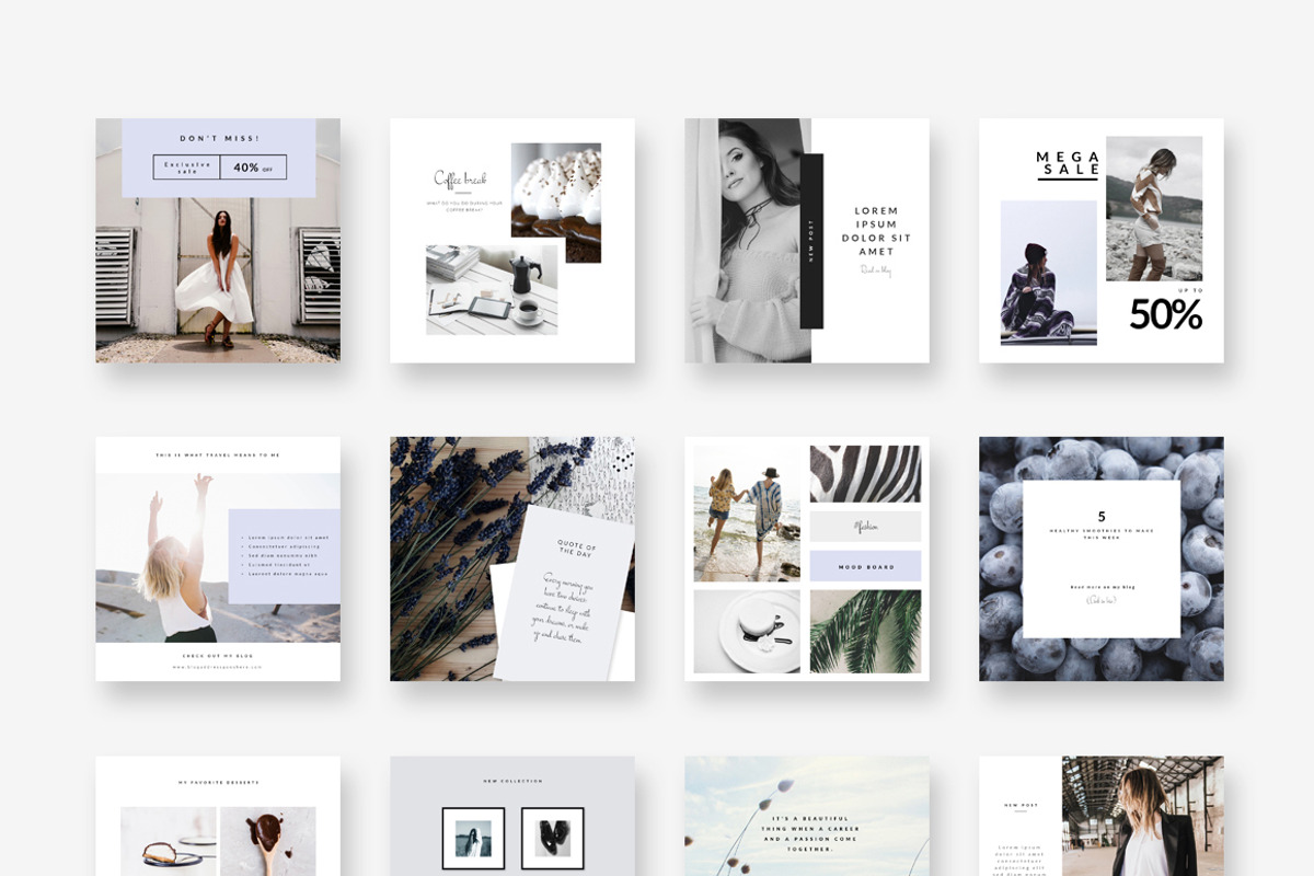 90% OFF | BUNDLE-Instagram Templates, a Social Media Template by CreativeFolks (Photo 27 of 36)