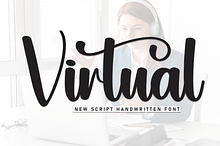 Virtual | Script Font