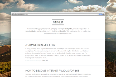 MNMLST Theme