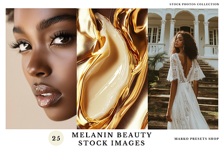 25 Melanin Beauty Stock Images, a Beauty & Fashion Photo by MarkoPresets