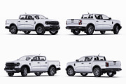 Modern Double Cab Pickup Mockup Set, a Product Mockup by Halal Graphic Studio (Thumbnail 14 of 15)