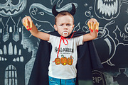 Halloween Kids T-Shirt Mock-Up, a Shirt Mockup by Freeman Studio (Thumbnail 6 of 19)