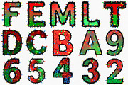 Christmas Alphabet Clipart, an Illustration by Canvas Craft (Thumbnail 3 of 7)