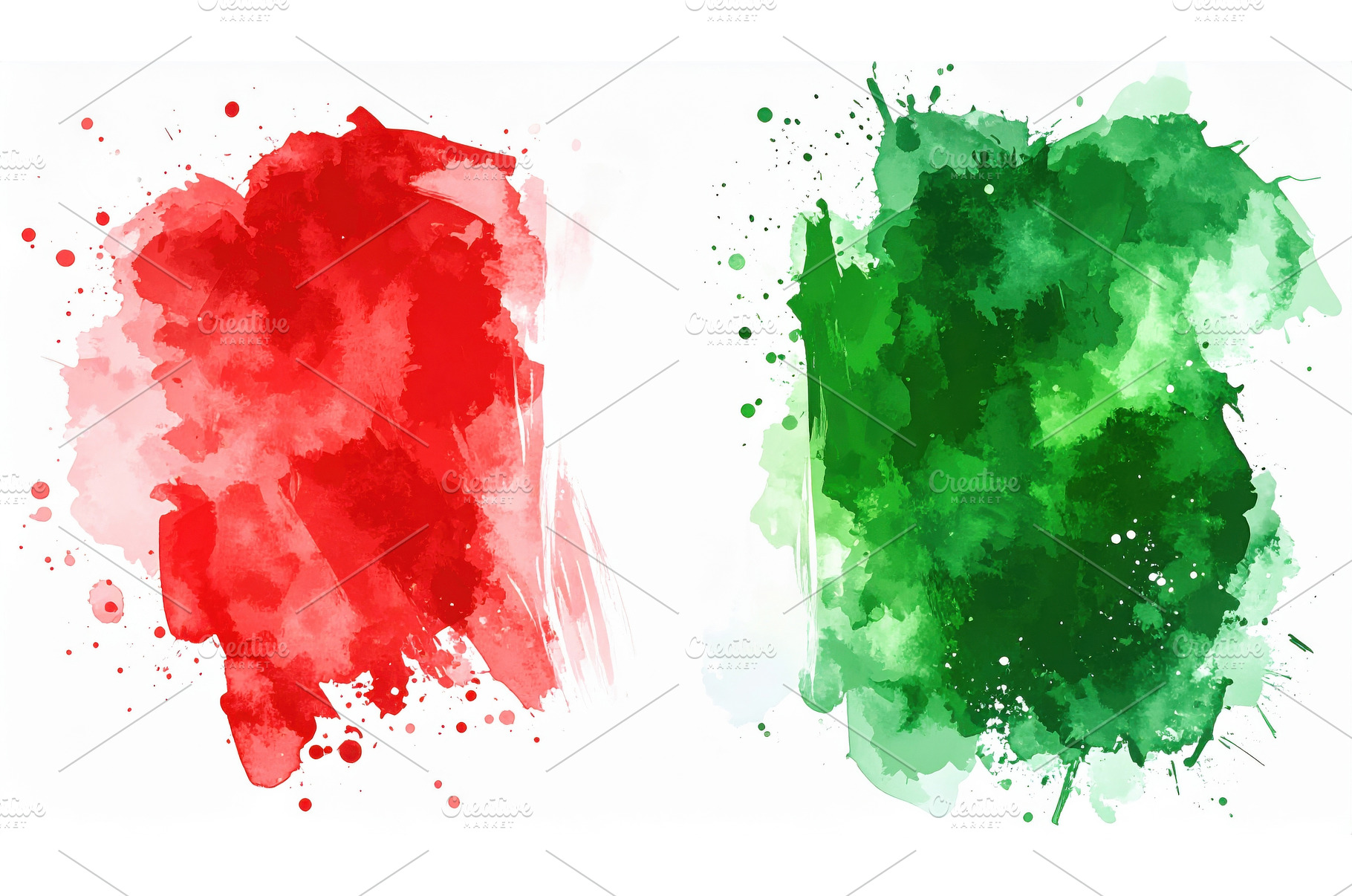 Artistic splashes of red and green, an Arts & Entertainment Photo by Igor Tichonow