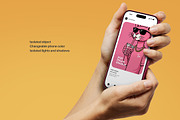 iPhone Mockup Securely Holding Phone, an iPhone Mockup by Avelina Studio (Thumbnail 2 of 3)