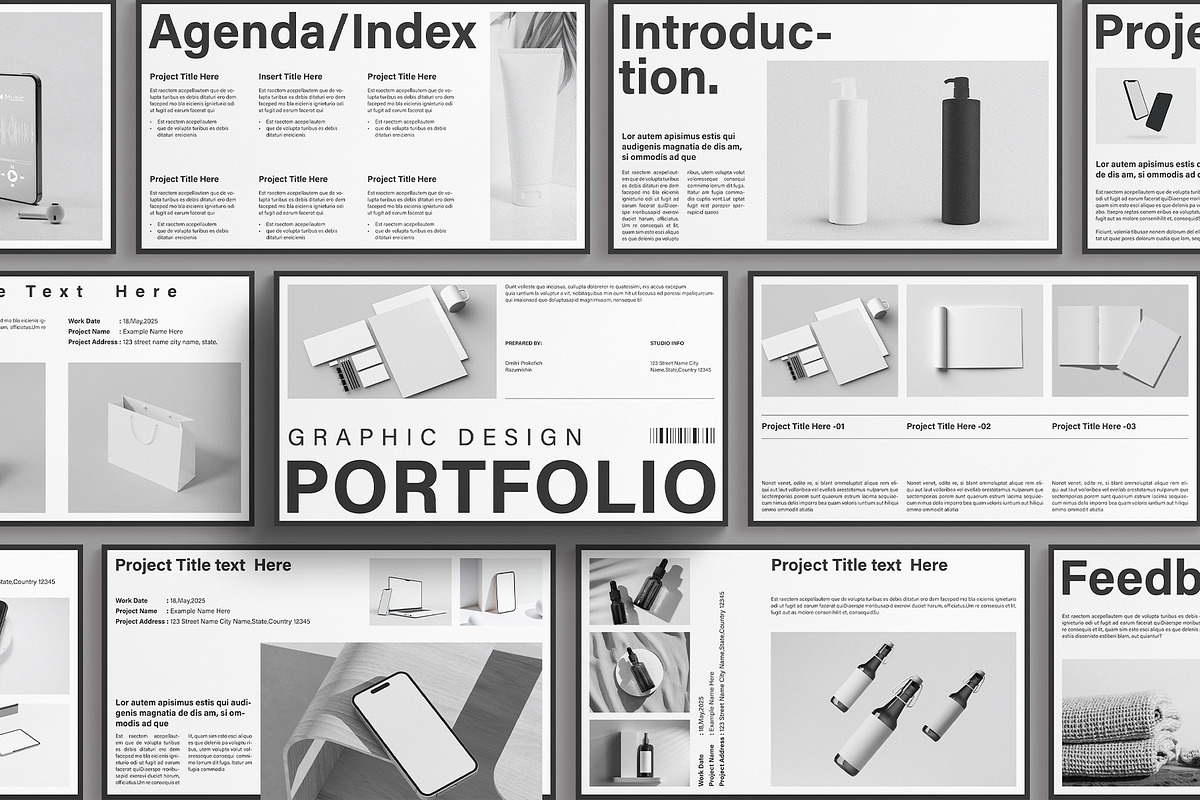 Graphic Design Presentation Template, a Presentation Template by E-Type