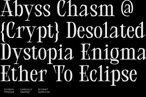 CS Freya Serif Font