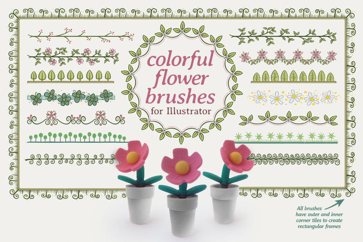 18 Colorful flower brushes, a Brushes & More by javi.ruiz (Photo 1 of 5)