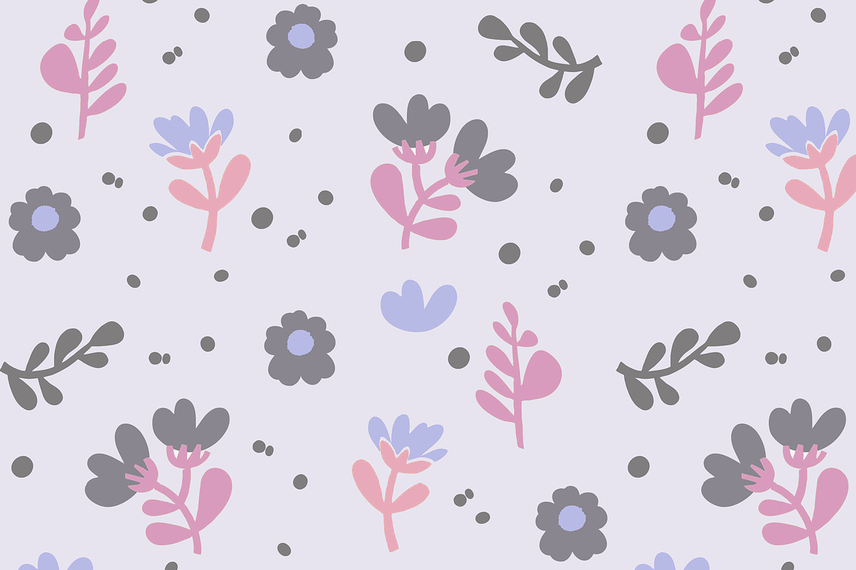 Delicate Purple Floral Seamless, a Pattern Graphic by Sharon Schwalbe (Photo 4 of 4)