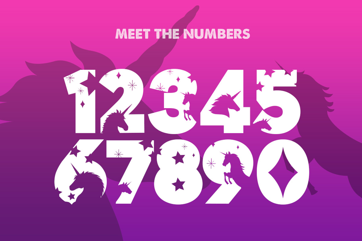 The Unicorns Font preview 3