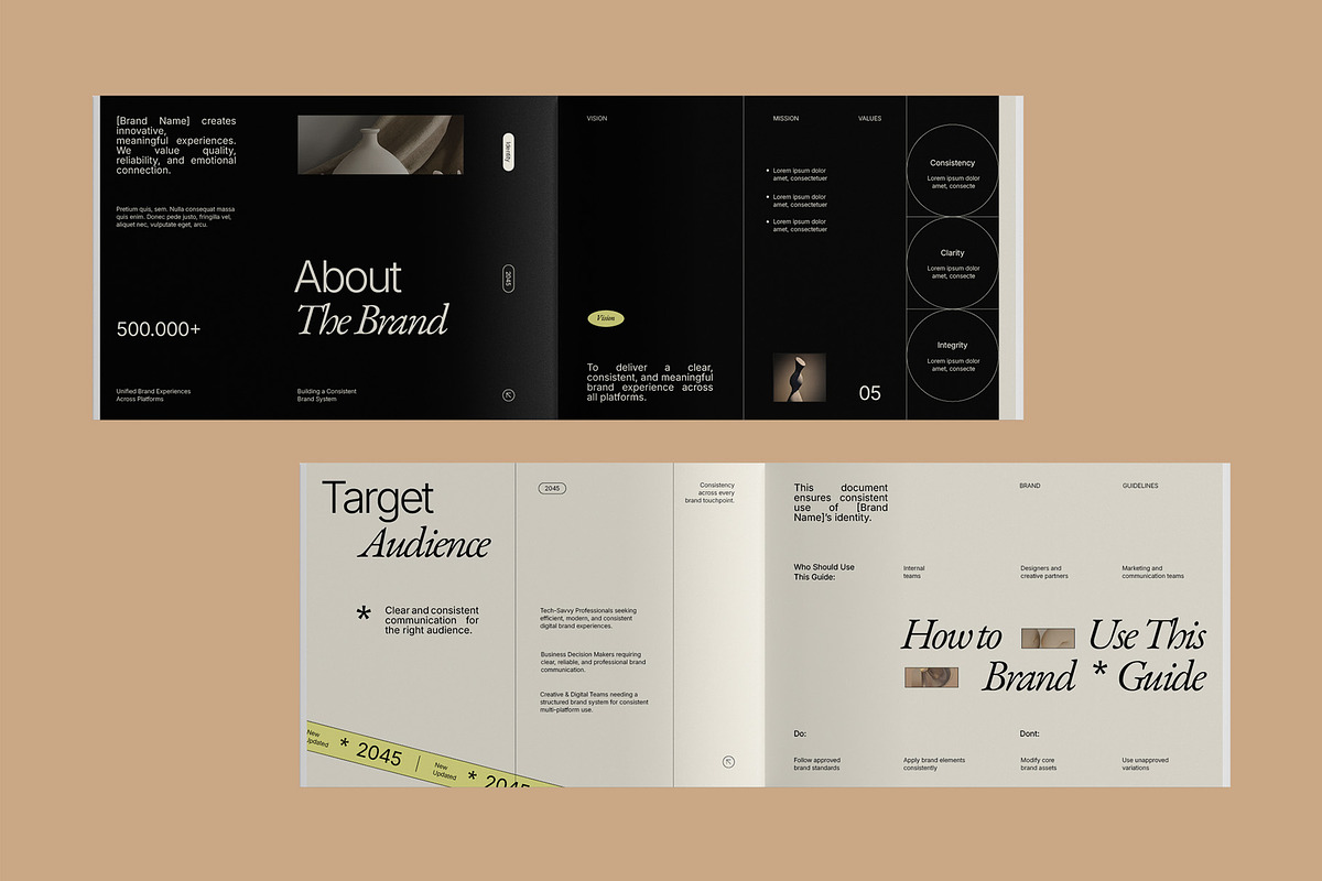 Aesthetic Brand Guidelines - AEE, a Branding & Logo Template by fakhroo (Photo 4 of 13)