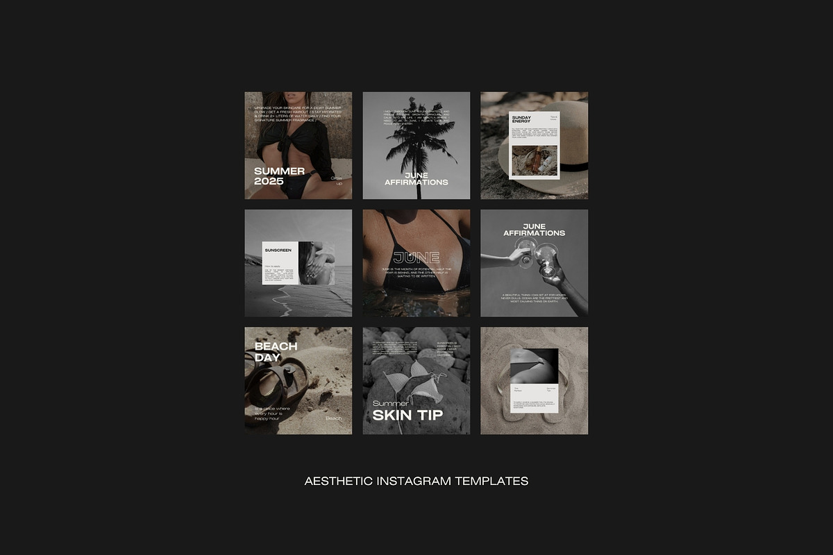 1500 Aesthetic Instagram Templates, a Social Media Template by Instprofi | Studio Estimo (Photo 33 of 60)