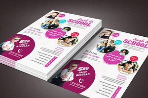 School Flyer Template, a Flyer Template by TheGraphicsWorld