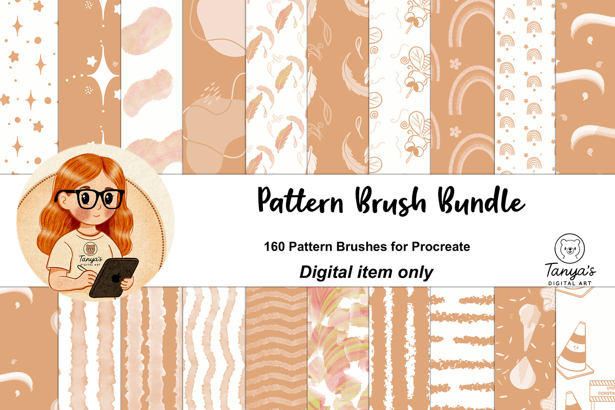 Fun Patterns Bundle for Procreate, a Brush Add-On by Tanya’s Digital Art (Photo 5 of 10)