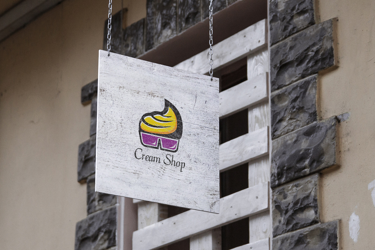Cream Shop Logo Template, a Branding & Logo Template by Raj Shop (Photo 2 of 5)