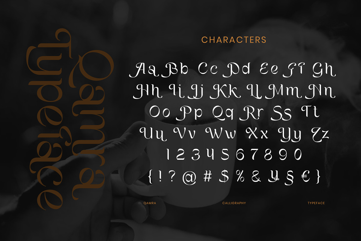 Qamra Creative Font, a Script Font by Catalystco Studio (Photo 2 of 7)