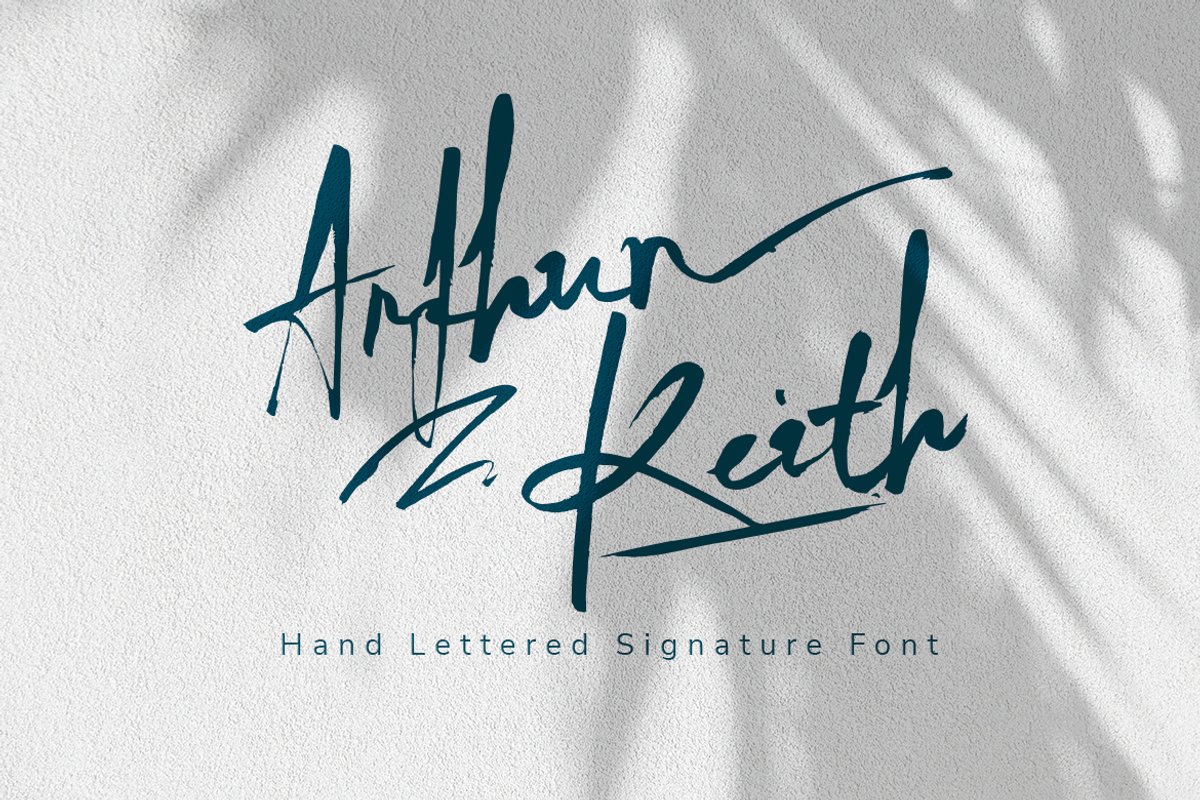 Arthur Keith - Signature Style Font, a Script Font by DiosiArt (Photo 1 of 12)