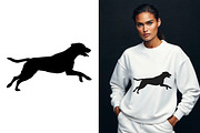 Dog Silhouette Different Pose Set, an Animal Illustration by Unique Design Team (Thumbnail 1 of 5)