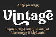Vintage font, a Serif Font by Anna Zakharchenko (Thumbnail 1 of 20)