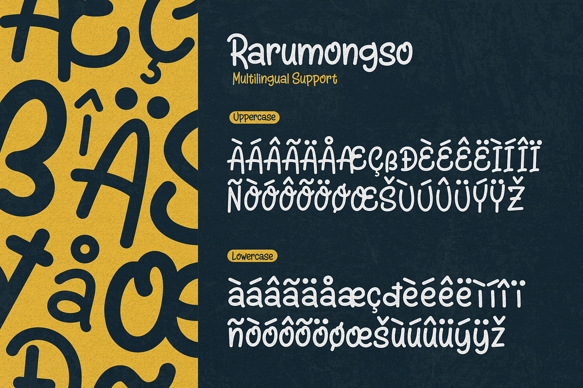 Rarumongso for Kid & Food Brands, a Handwritten Font by ilhamtaro (Photo 8 of 9)
