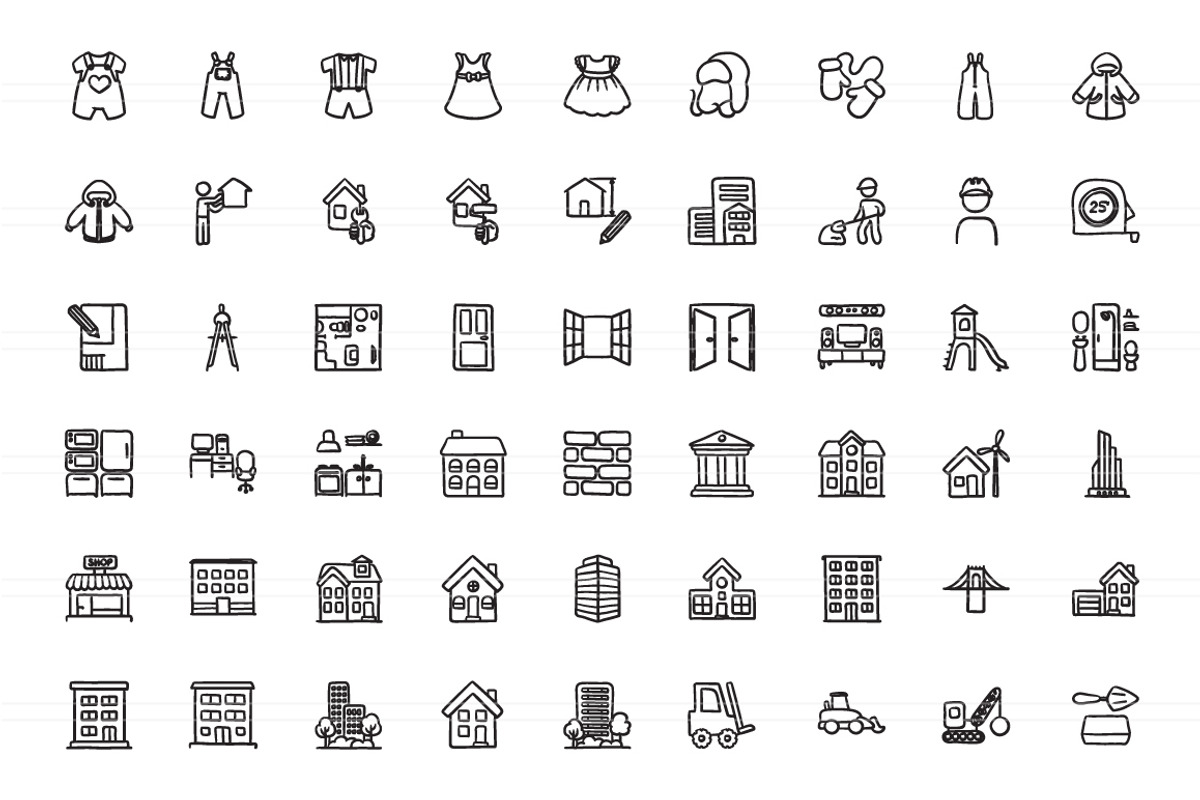 2100 Hand drawn vector icons, an Outline Icon by Visual Generation (Photo 7 of 43)