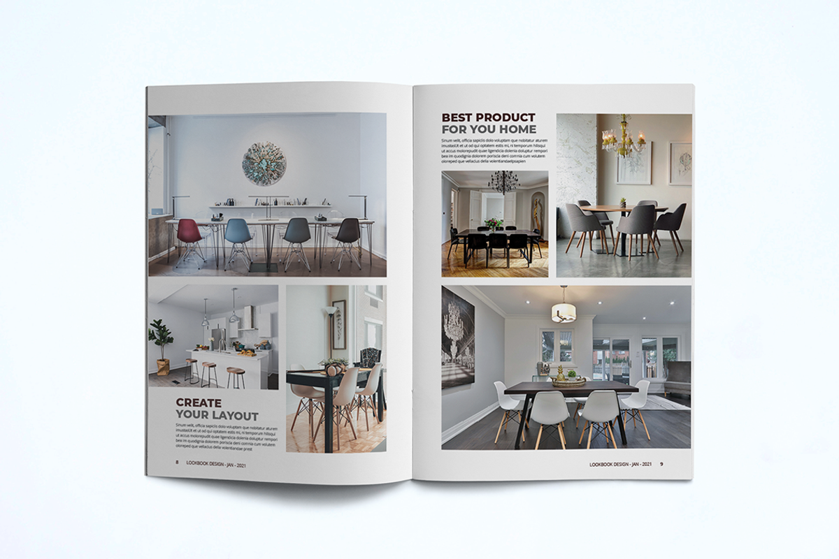 Interior Lookbook Template, a Brochure Template by UnicodeID