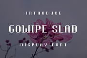 Gowipe Slab, a Sans Serif Font by lelevien (Thumbnail 1 of 5)