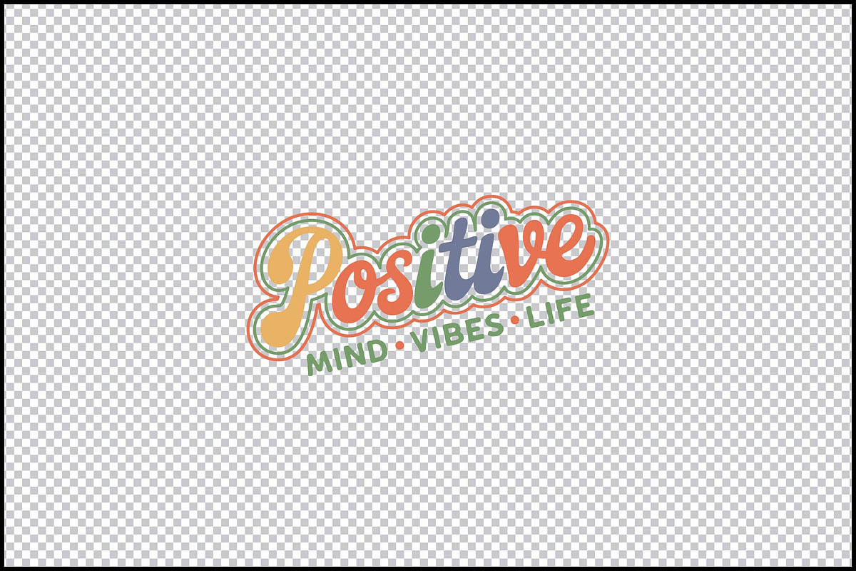 Positive Vibes SVG Bundle 10 Designs, an Object Graphic by BeeCraftR (Photo 3 of 6)