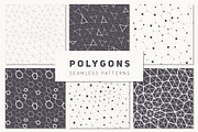 Polygons. Seamless Patterns Set, a Pattern Graphic by Curly_Pat (Thumbnail 1 of 7)