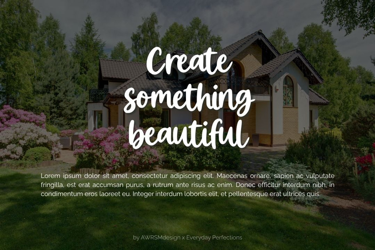 Ruvello | Script Decorative Font, a Handwritten Font by Everyday Perfection (Photo 5 of 5)