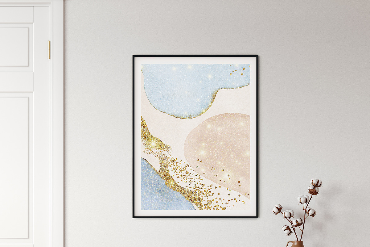 Christmas Abstract Gold Shapes, a Texture Graphic by Veris Studio (Photo 6 of 10)