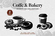 Vintage Coffee & Bakery Engraving, a Food Illustration by Kaizla03 (Thumbnail 1 of 4)