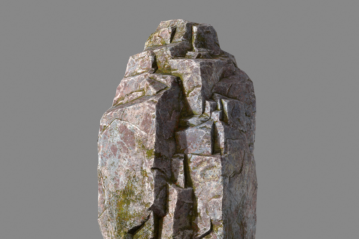 Mossy rock, an Environmental 3D Model by happy brush (Photo 4 of 8)