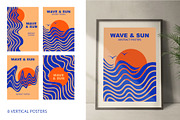 Wave and Sun. Abstract Designs, an Object Graphic by Lettering_Logo (Thumbnail 2 of 8)