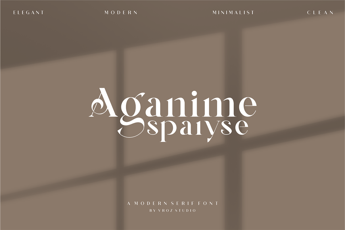 AVGAF - A Modern Serif Font, a Serif Font by Vroz Studio (Photo 8 of 12)