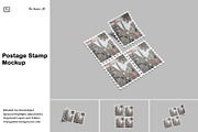 Postage Stamp Mockup, a Stationery Template by Amigos__46 (Thumbnail 1 of 11)