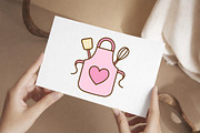 Cute Mom Kitchen Apron SVG, an Object Graphic by Creative Art (Thumbnail 5 of 6)