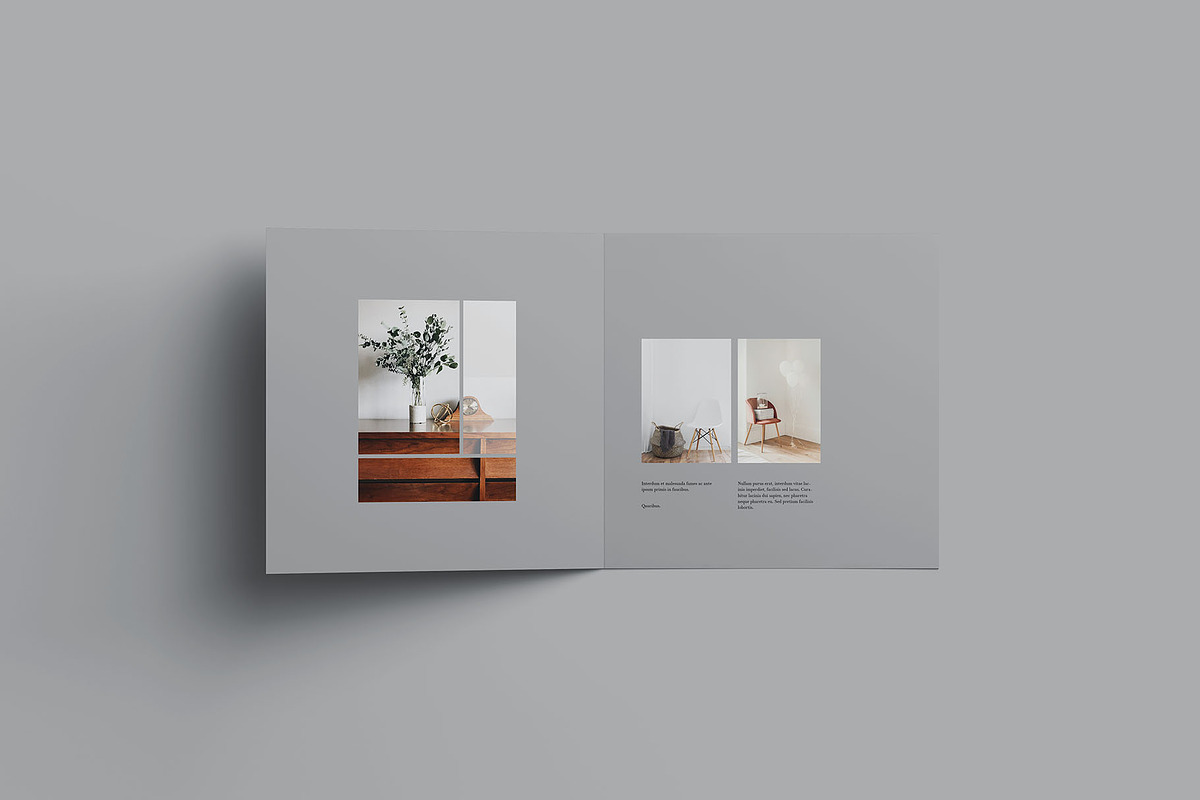 Square Bifold Brochure Mockup, a Books & Magazine Mockup by Graphic Pear